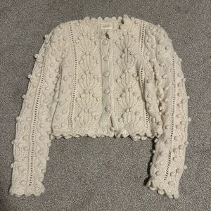 Doen Ivory Isadora Knit Cardigan sz M